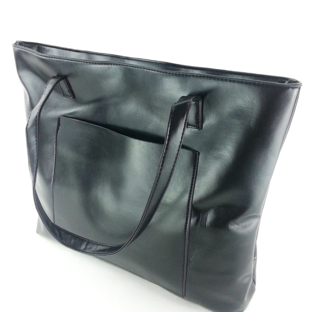 Black simple big handbag